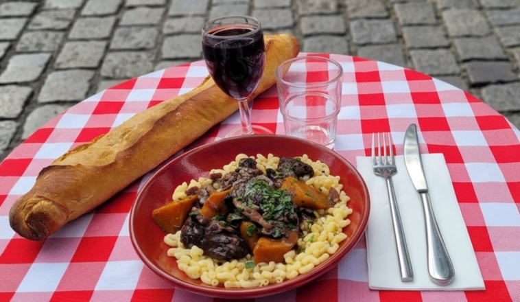 You are currently viewing Bœuf Bourguignon Coquillettes